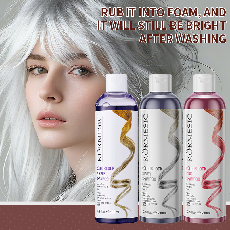 Purple Toning Shampoo - Color Locking Shampoo Pink Silver Purple