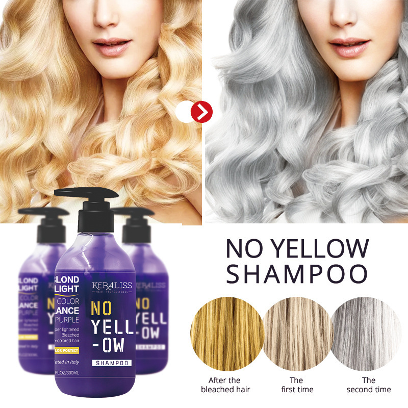 Purple Toning Shampoo - Color-locking shampoo Mask Blonde Hair Bleaching