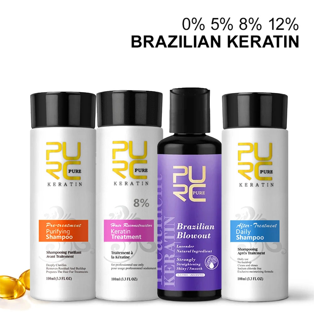 PURC Keratin Treatment Shampoo - Purple Toning Shampoo review and price