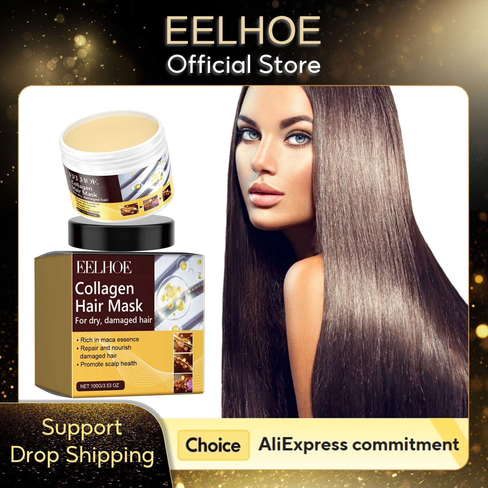 EELHOE Collagen Hair Mask Anti - Hair Care Natural Products review and price