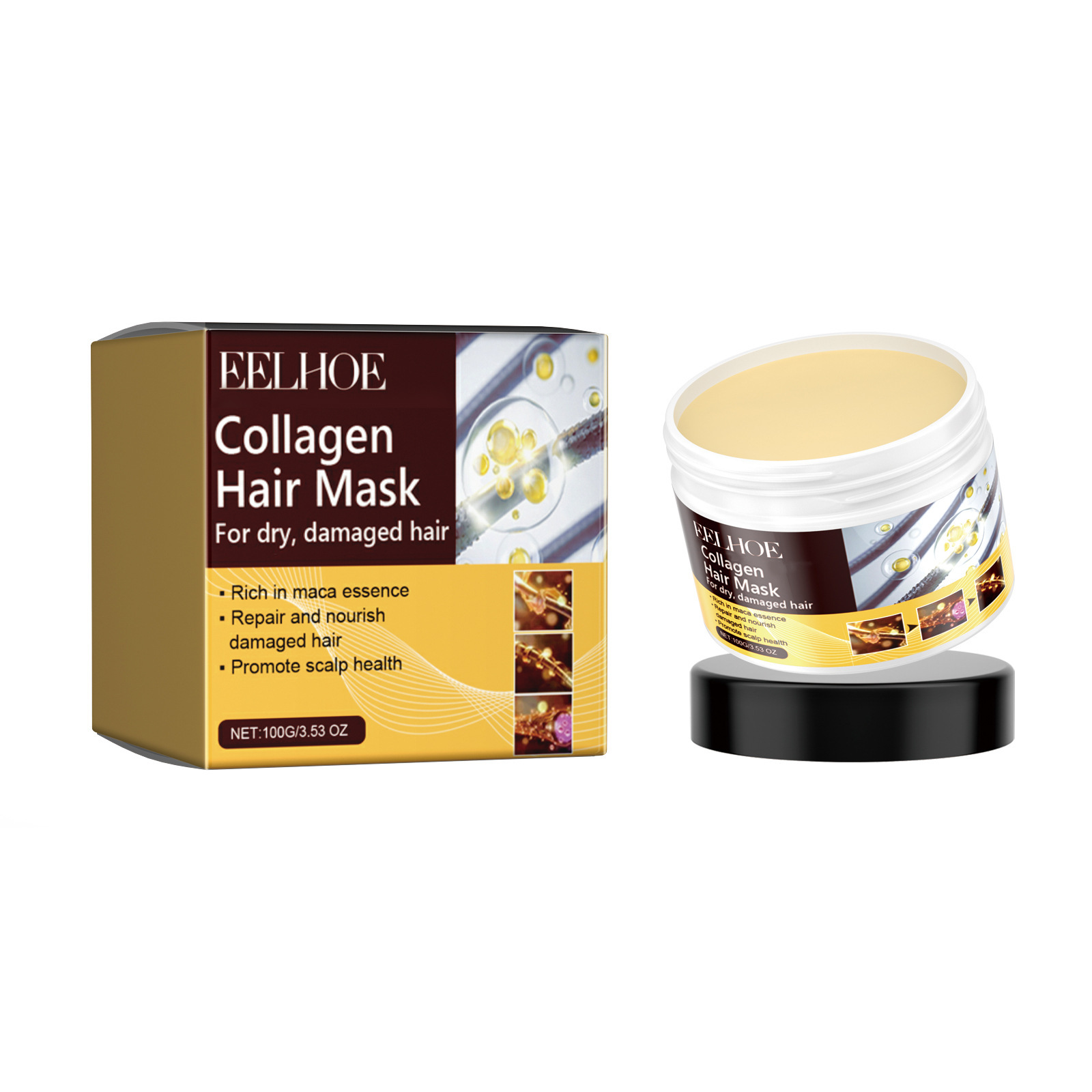 EELHOE Collagen Hair Mask Anti - Hair Care Natural Products review and price