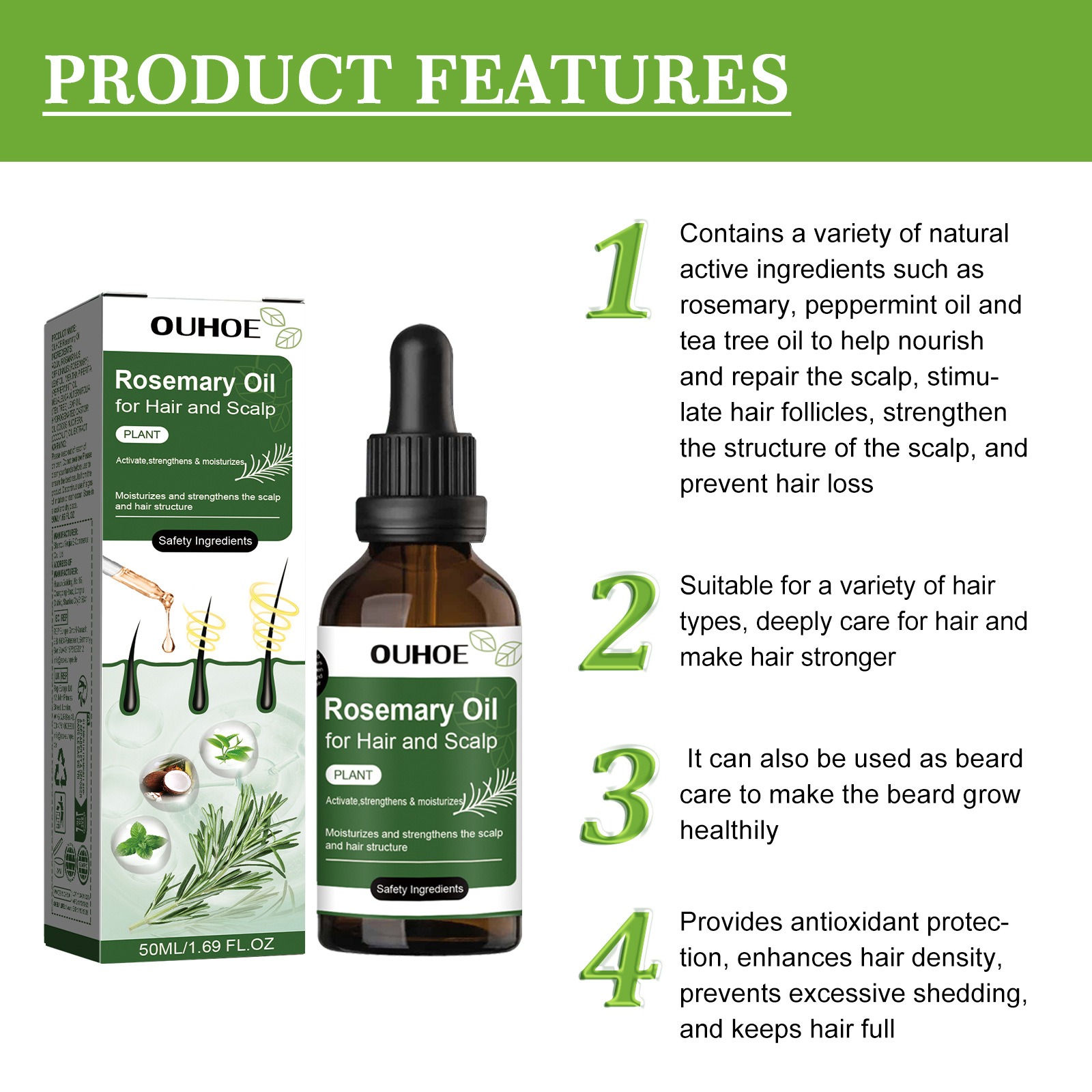 Rosemary Hair Growth Oil Hair  - Hair Care Essence review and price