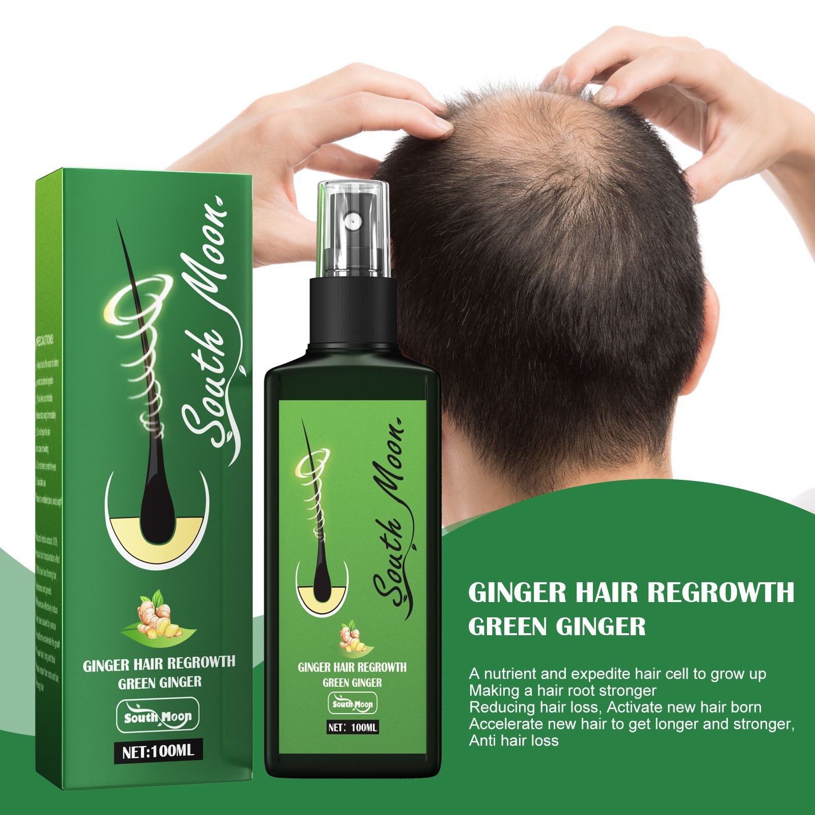 South Moon Ginger Hair Growth  - Hair Care Natural Products review and price