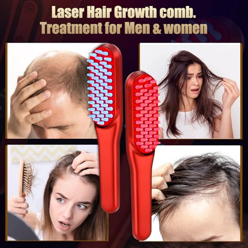 Laser Hair Growth Comb, Red Li - Hair Care Basic review and price
