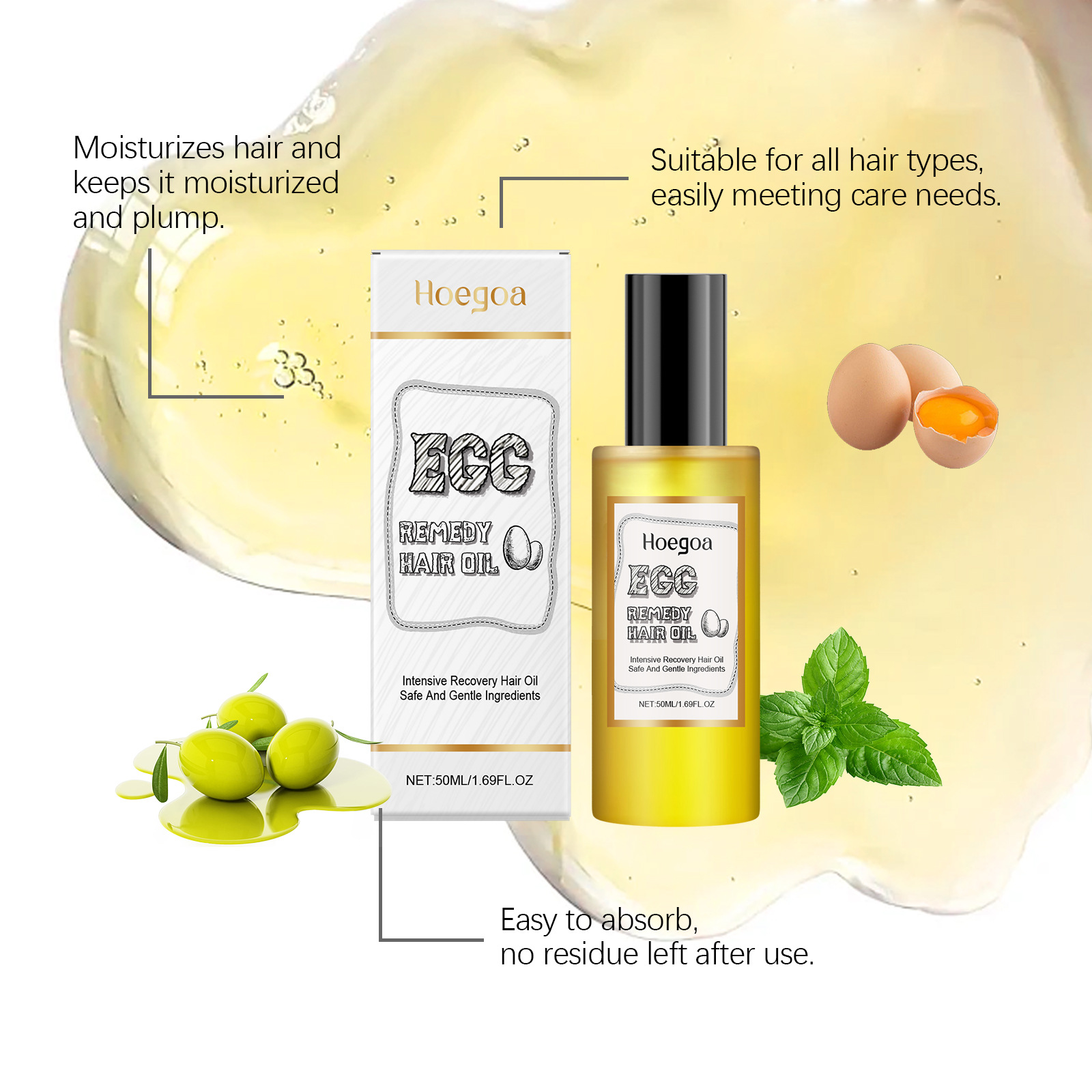 Egg Remedy Hair Oil Restore So - Hair Care Natural Products review and price