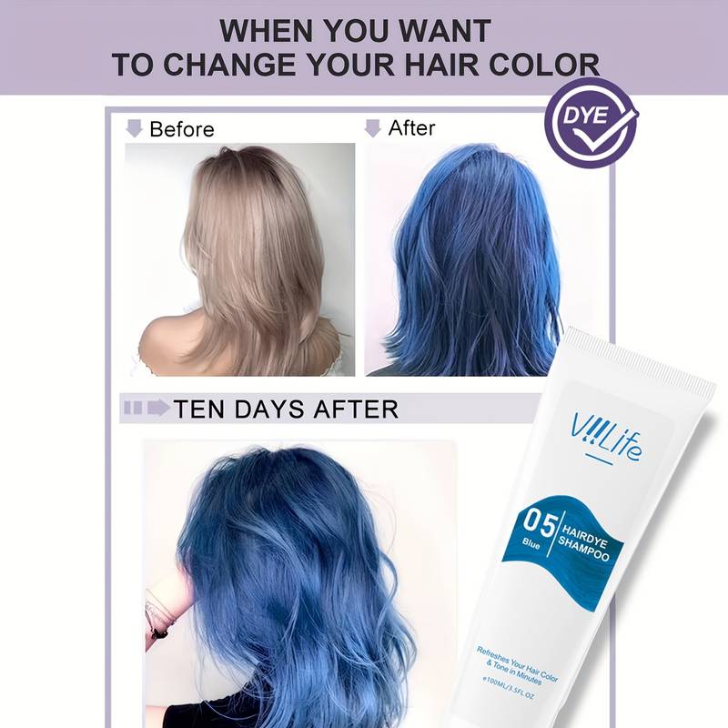 Unisex Hair Dye Permanent Styl - Purple Toning Shampoo review and price