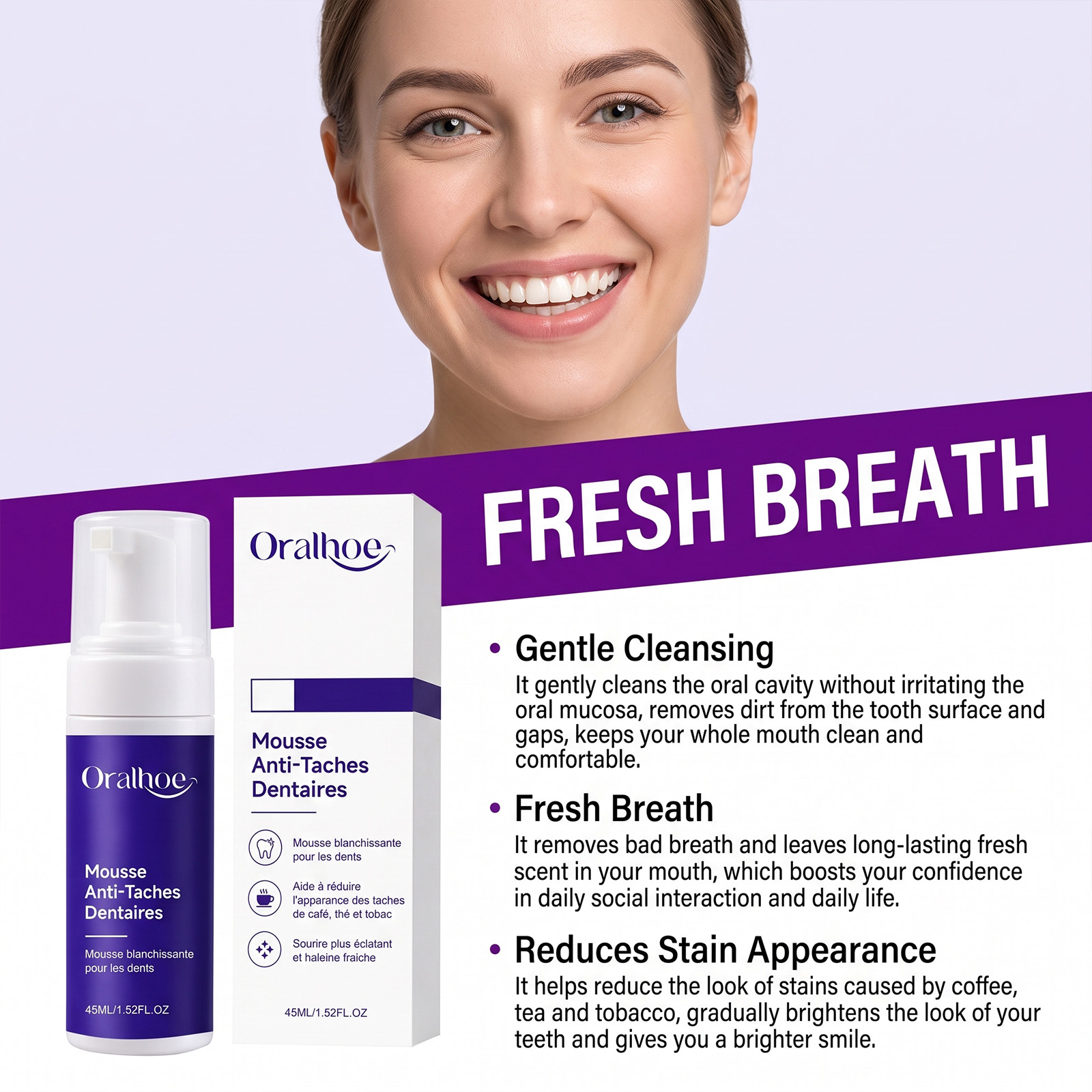 Purple Toothpaste Mousse Foam  - Purple Toning Shampoo review and price